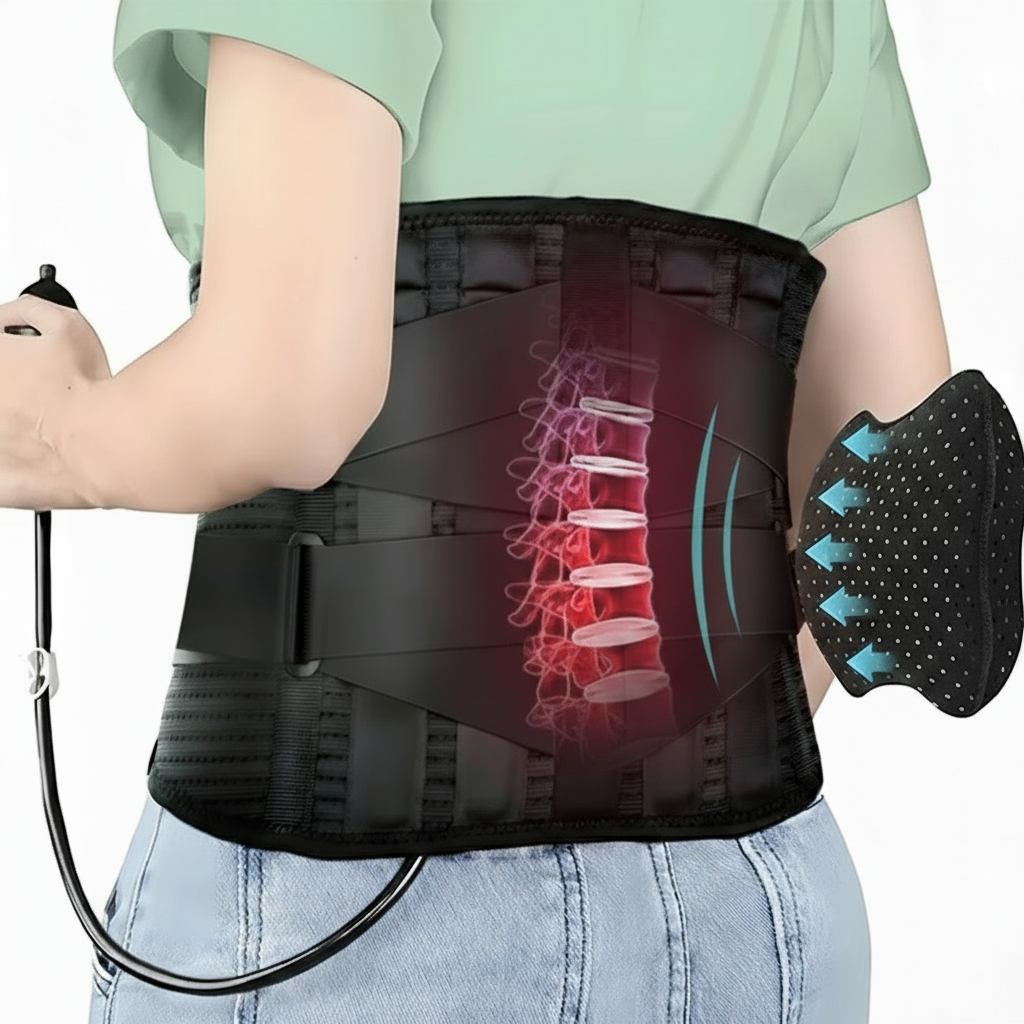 Şişirilebilir Pedli Bel Destek Kemeri