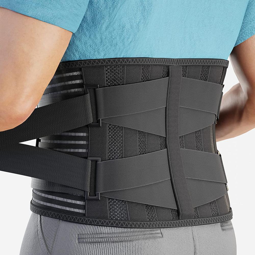 Inflatable Padded Lumbar Support Belt